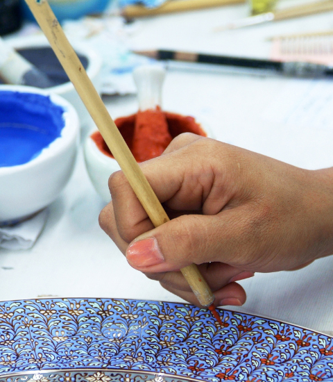 Peinture sur porcelaine Alix
